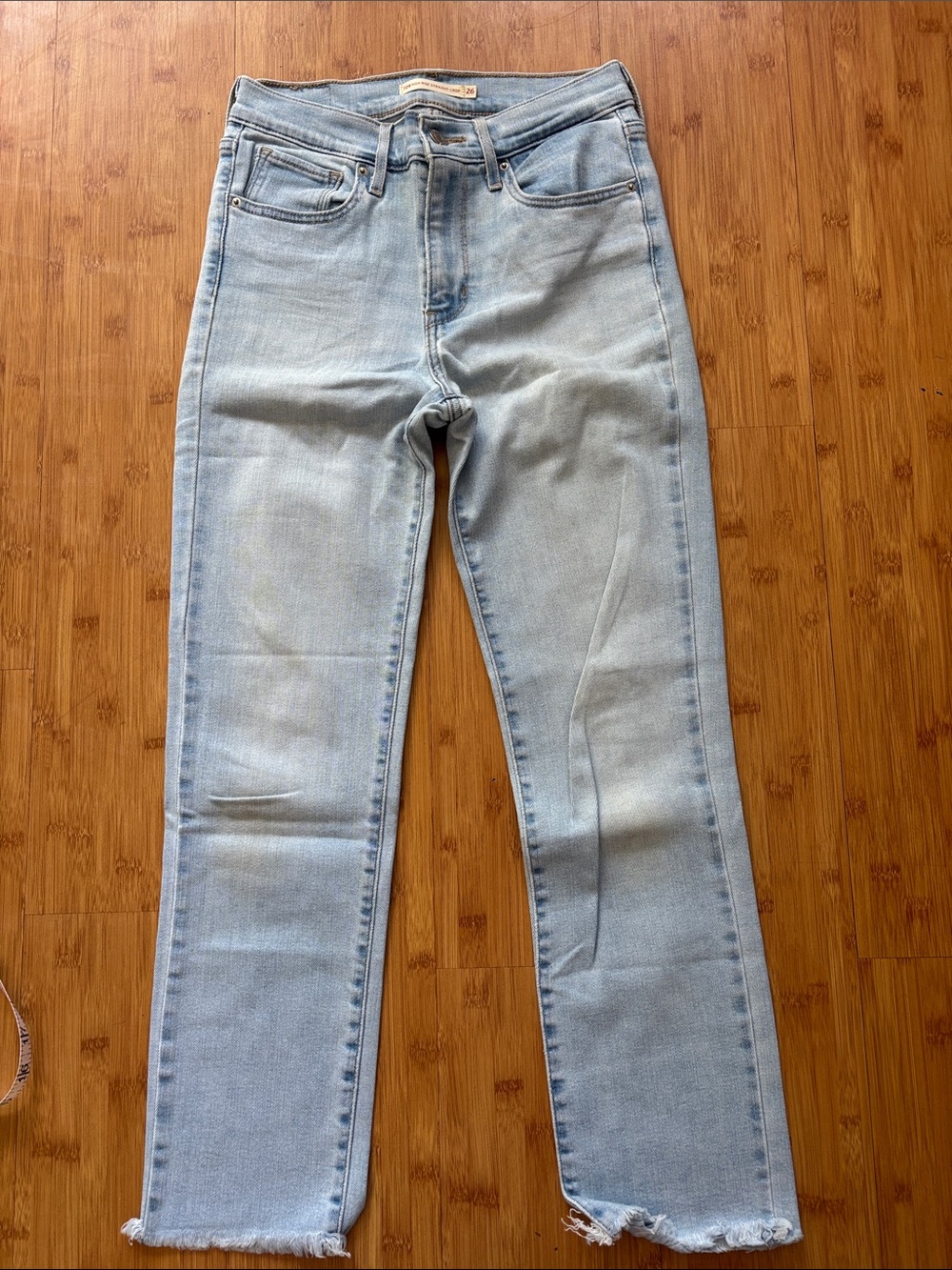 Levi's Light Blue Cropped Ankle Jeans
